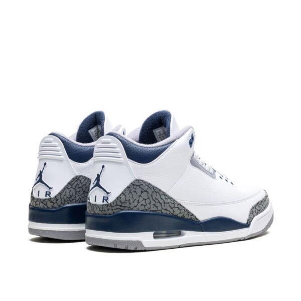 Jordan 3 White Midnight Navy - Image 2